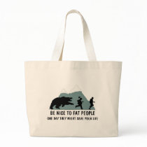 Funny fat joke canvas bags