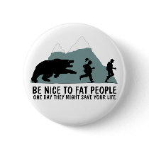 Funny fat joke pin