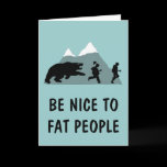 Funny fat joke card