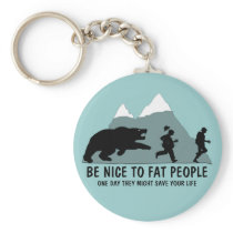 Funny fat joke keychains