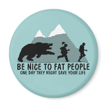 Funny fat joke magnets