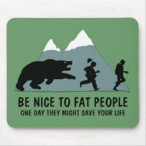 Funny fat joke mousepads