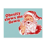 Funny Fat Santa Postcards