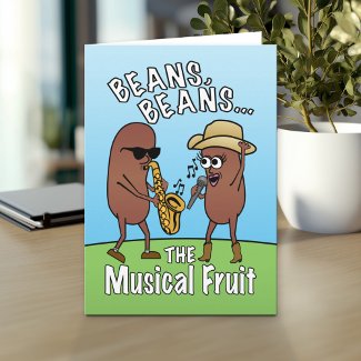 Funny Father's Day Bean Joke card