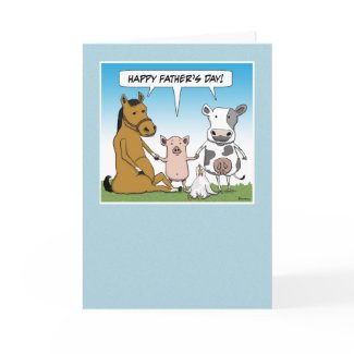Funny Father's Day card: From the Herd card