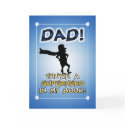Funny Father's Day card: Superhero by chuckink Funny Father's Day card: Superhero