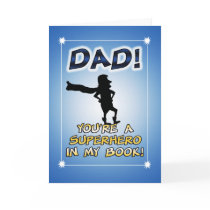 Funny Father's Day card: Superhero