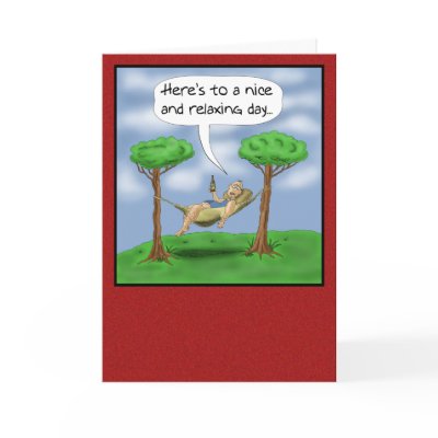 Funny Fathers Day Cards: Relaxing day by nopolymon