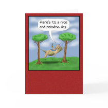 Funny Fathers Day Cards: Relaxing day by nopolymon Funny Fathers Day Cards: Relaxing day