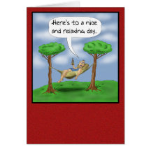 Funny Fathers Day Cards: Relaxing day