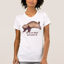 Funny Ferret Up to No Good T-Shirt