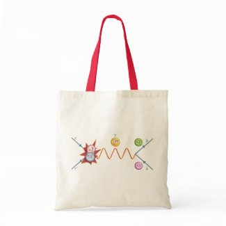 Funny Feynman Diagram Canvas Bags