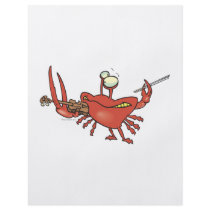 funny fiddler crab cartoon custom flyer