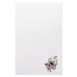 funny fighting alien monsters vector cartoon stationery paper