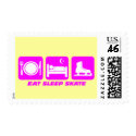 Funny figure skating postage