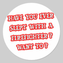 Funny Firefighter Pick-Up Line Stickers