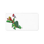 funny fireman firefighter turtle cartoon labels