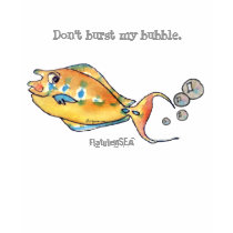 Funny Fish 17 FlatulenSEA Cartoon T Shirts