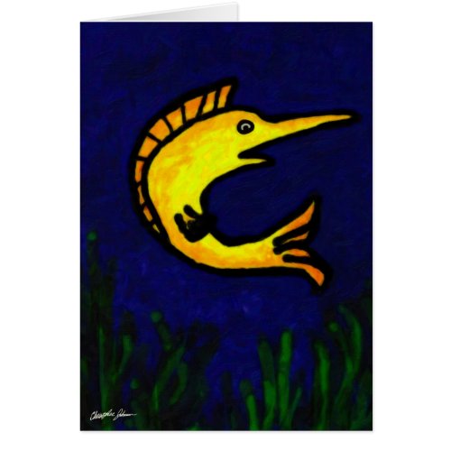 Funny Fish 1 card