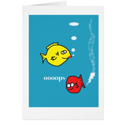 Funny Fish Fart Card Zazzle