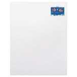 funny fish pondering golf balls underwater custom letterhead