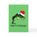 Funny fishing Christmas cards