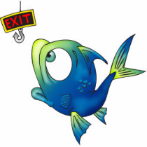Funny Fishing Fish Photo Cutout