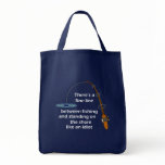 Funny Fishing Grocery Bag