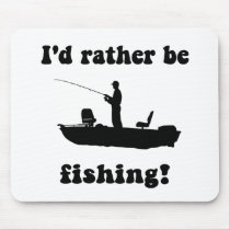 Funny fishing mouse pad