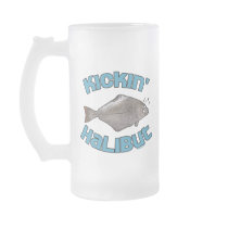 Funny Fishing Mug  Fishing Humor Kickin Halibut