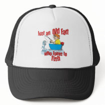 Funny Fishing Old Fart Mesh Hat
