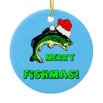 Funny fishing ornaments