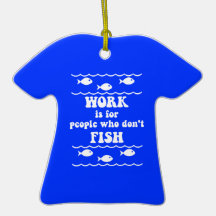funny fishing ornament