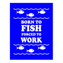 Funny fishing post cards