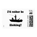Funny fishing postage