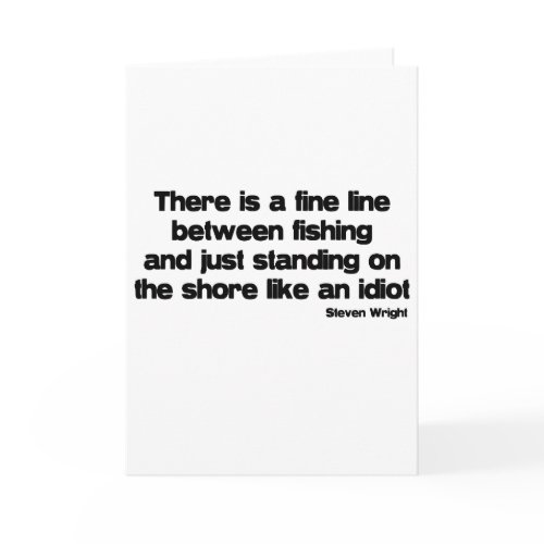 Funny Fishing quote card