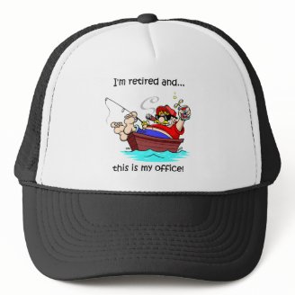 Funny fishing retirement trucker hats