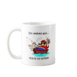 Funny fishing retirement mugs