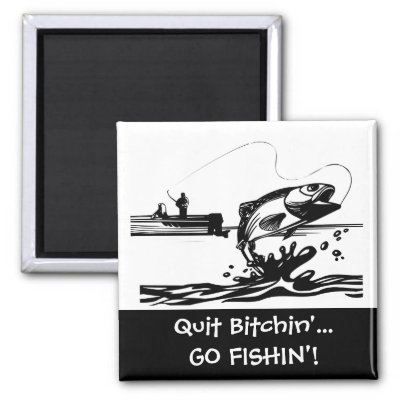 cartoon fisherman in boat. Funny Fishing Saying - Cartoon