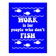 Funny fishing saying post cards