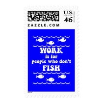 Funny fishing saying stamps
