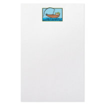 Funny Fishing Custom Stationery
