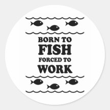 Funny fishing stickers