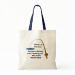 Funny Fishing Tote Bag