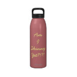 Funny Fitness Quote Water Bottle water bottles