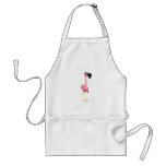 funny flamingo with drink aprons