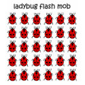 funny flash mob ladybug t-shirts