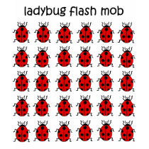 funny flash mob ladybug t-shirts