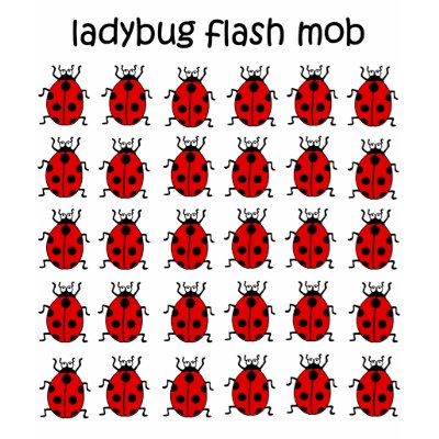 funny flash mob ladybug tee shirts by funnytshirtsboutique