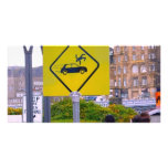 Funny Flying People Photo Card Template
